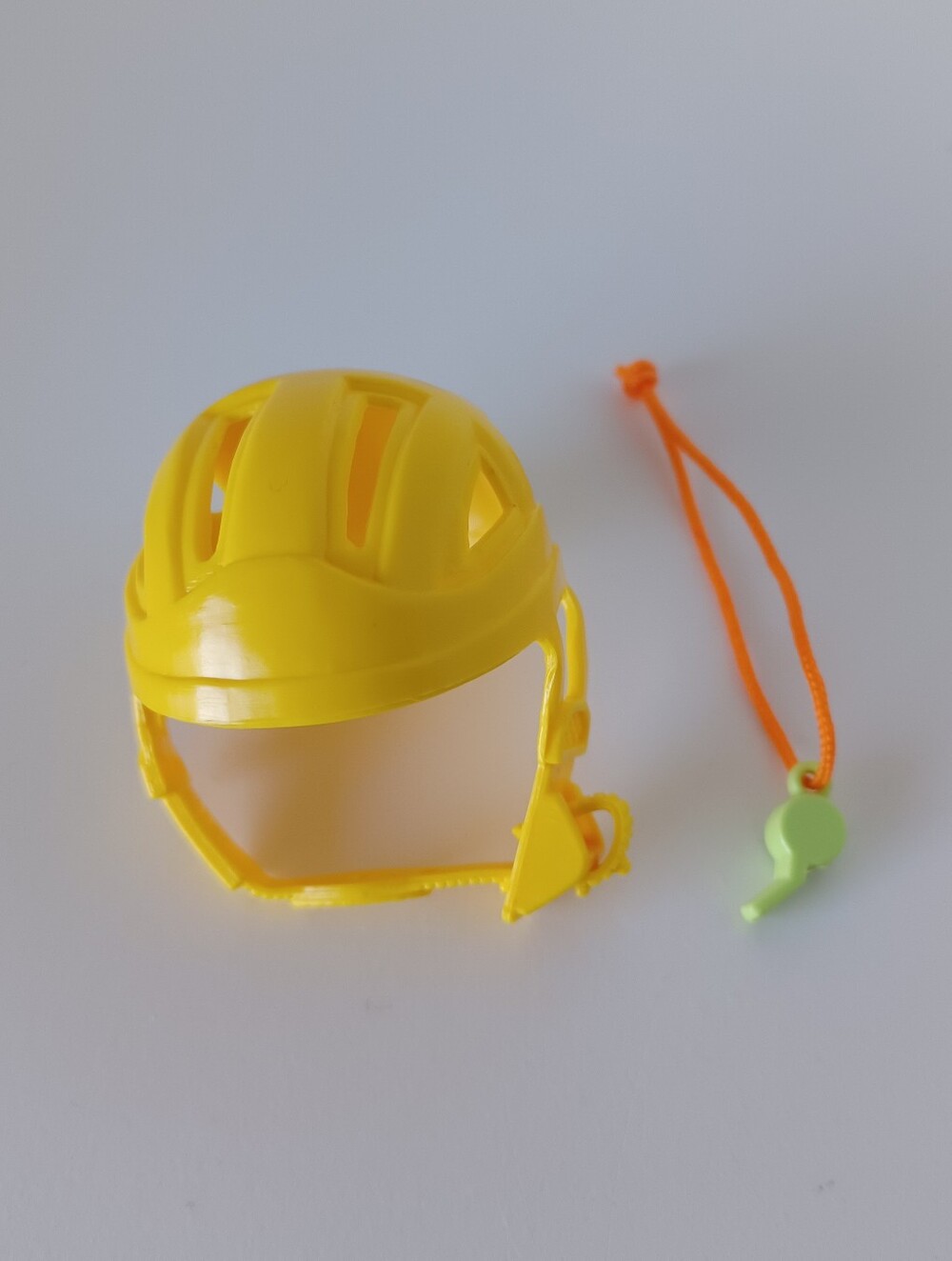 Vintage Barbie Sized Fashion Doll Yellow Helmet And Sports Whistle Toys